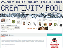 Tablet Screenshot of creativitypool.com